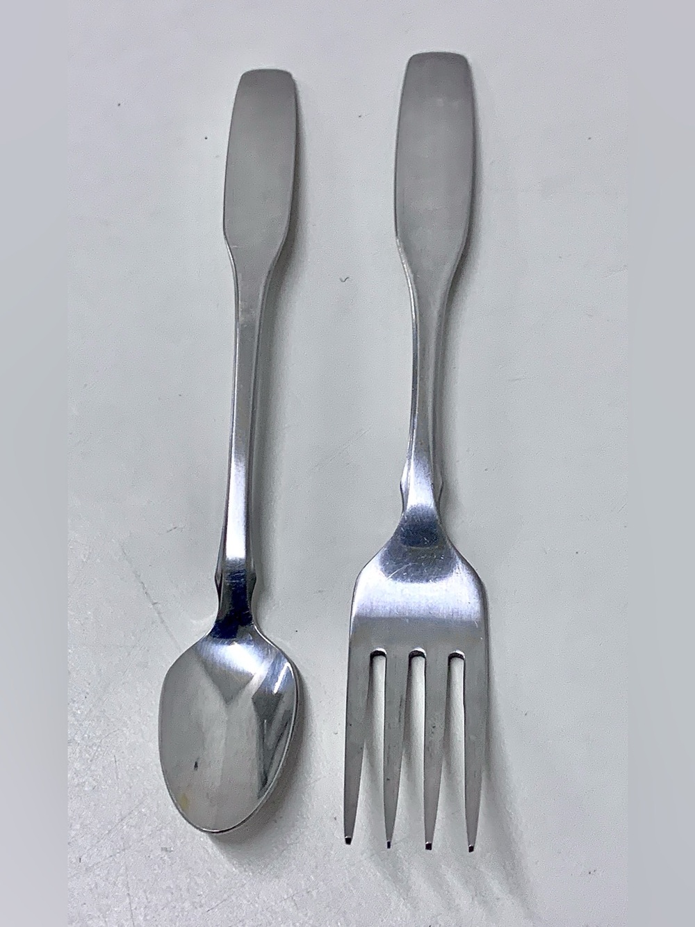 Mid Century Vintage Oneida Community Stainless Steel Spoon and Fork Set